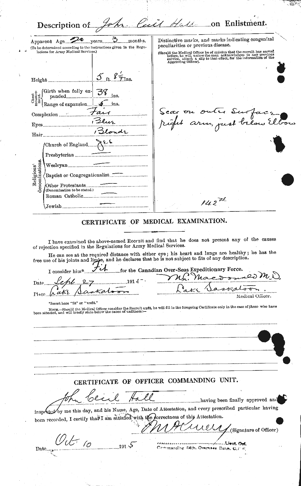 Personnel Records of the First World War - CEF 374276b