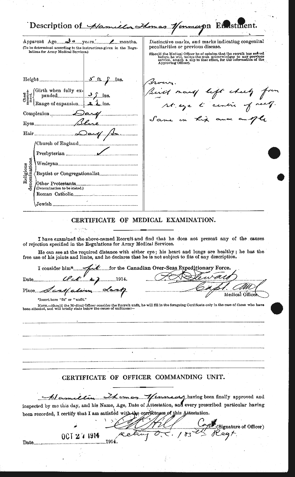 Personnel Records of the First World War - CEF 374798b