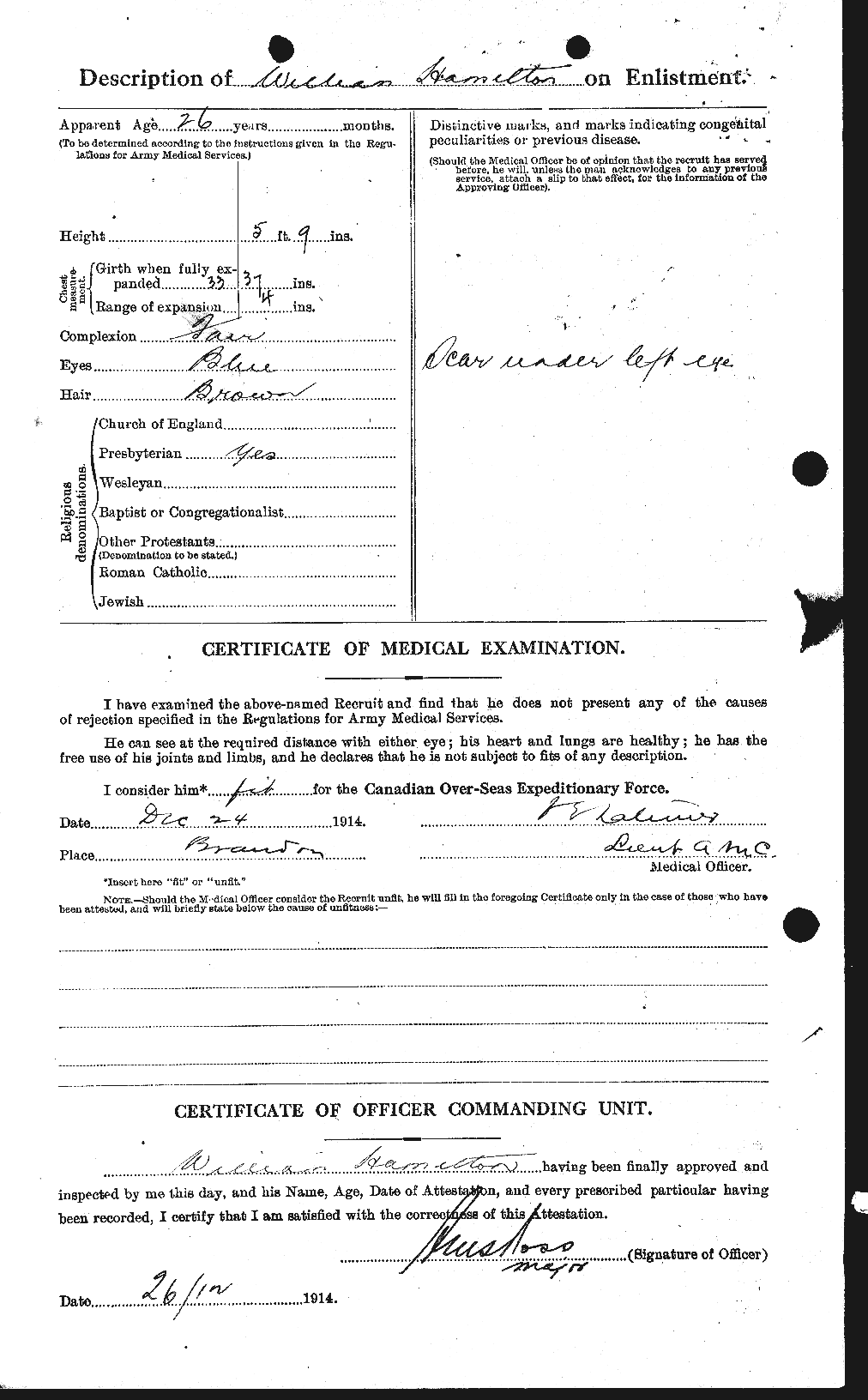 Personnel Records of the First World War - CEF 374843b