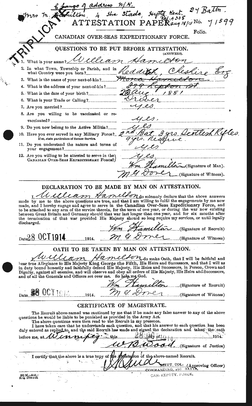 Personnel Records of the First World War - CEF 374862a