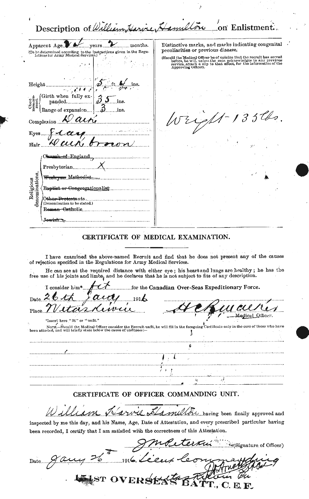 Personnel Records of the First World War - CEF 374896b