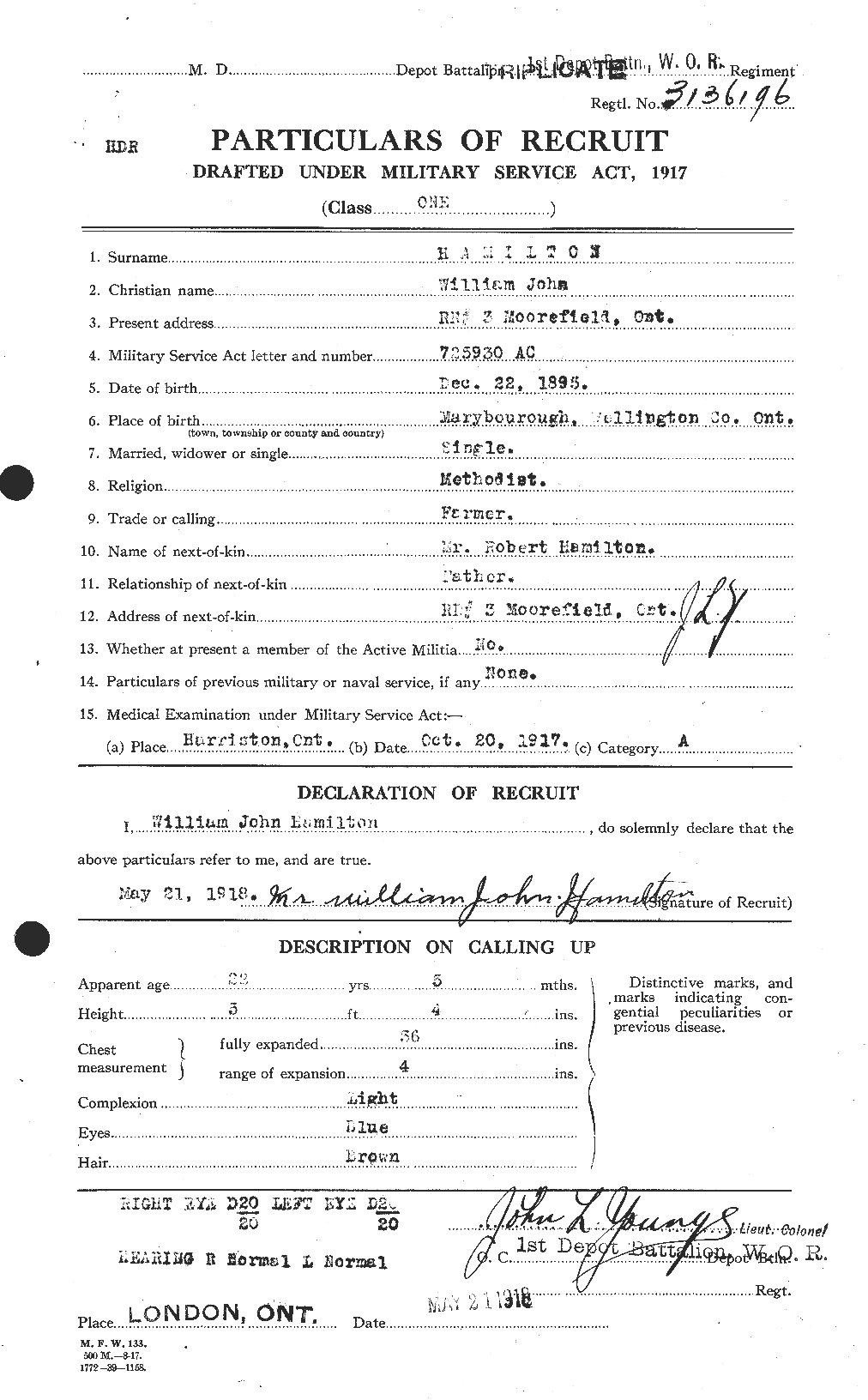 Personnel Records of the First World War - CEF 374905a
