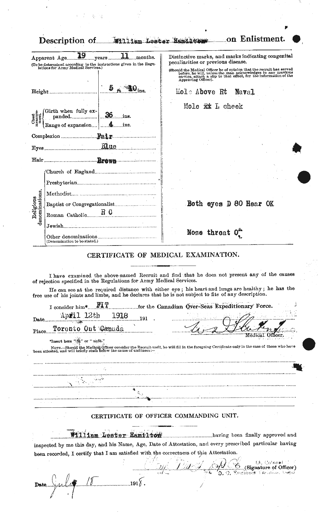 Personnel Records of the First World War - CEF 374914b