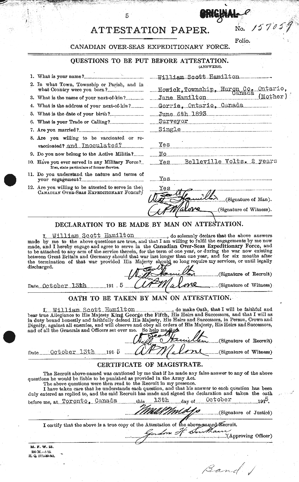 Personnel Records of the First World War - CEF 374927a