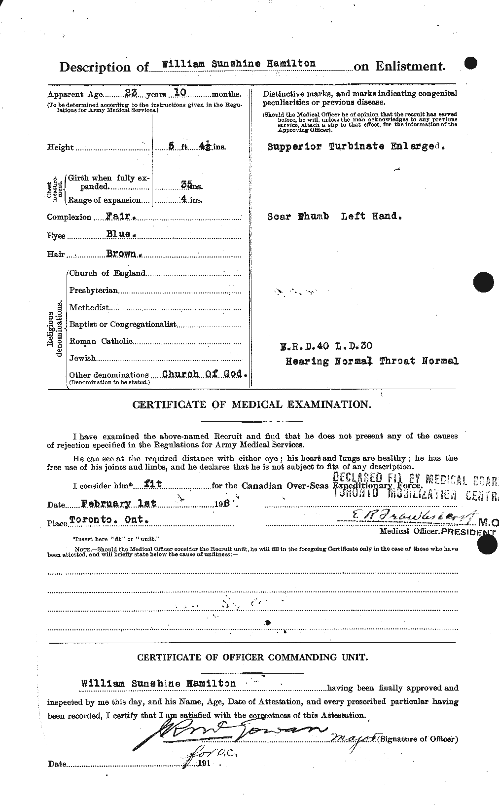 Personnel Records of the First World War - CEF 374929b