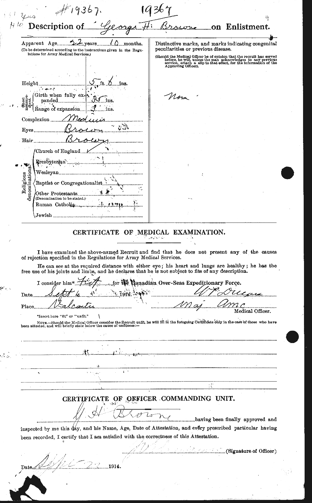 Personnel Records of the First World War - CEF 374938b