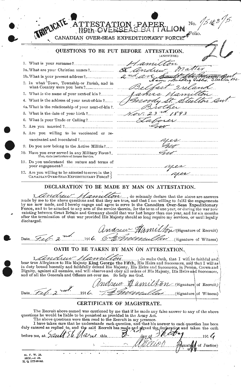 Personnel Records of the First World War - CEF 375228a