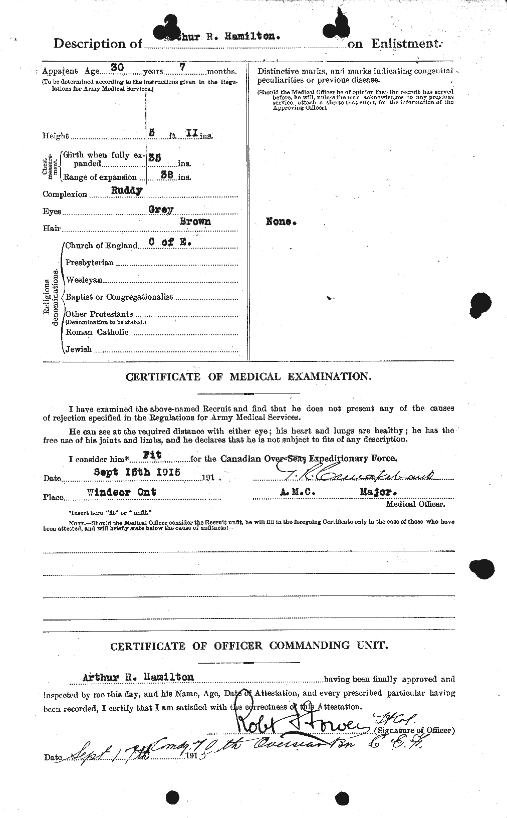 Personnel Records of the First World War - CEF 375252b