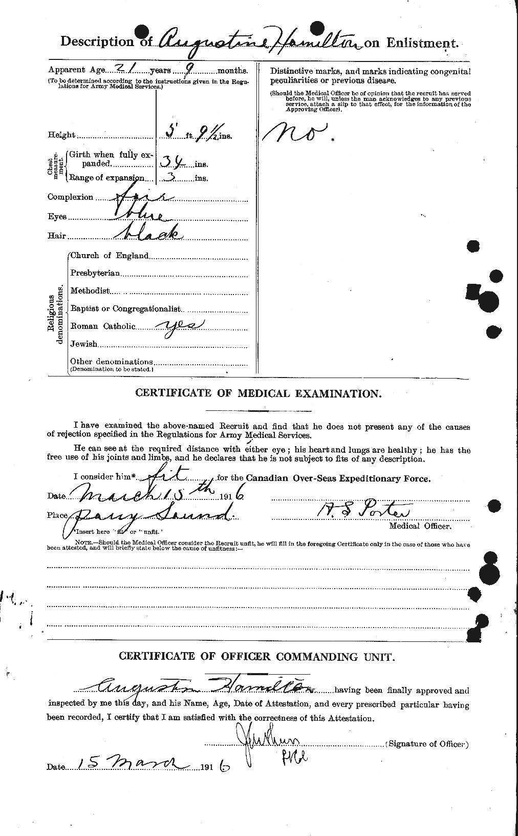 Personnel Records of the First World War - CEF 375260b