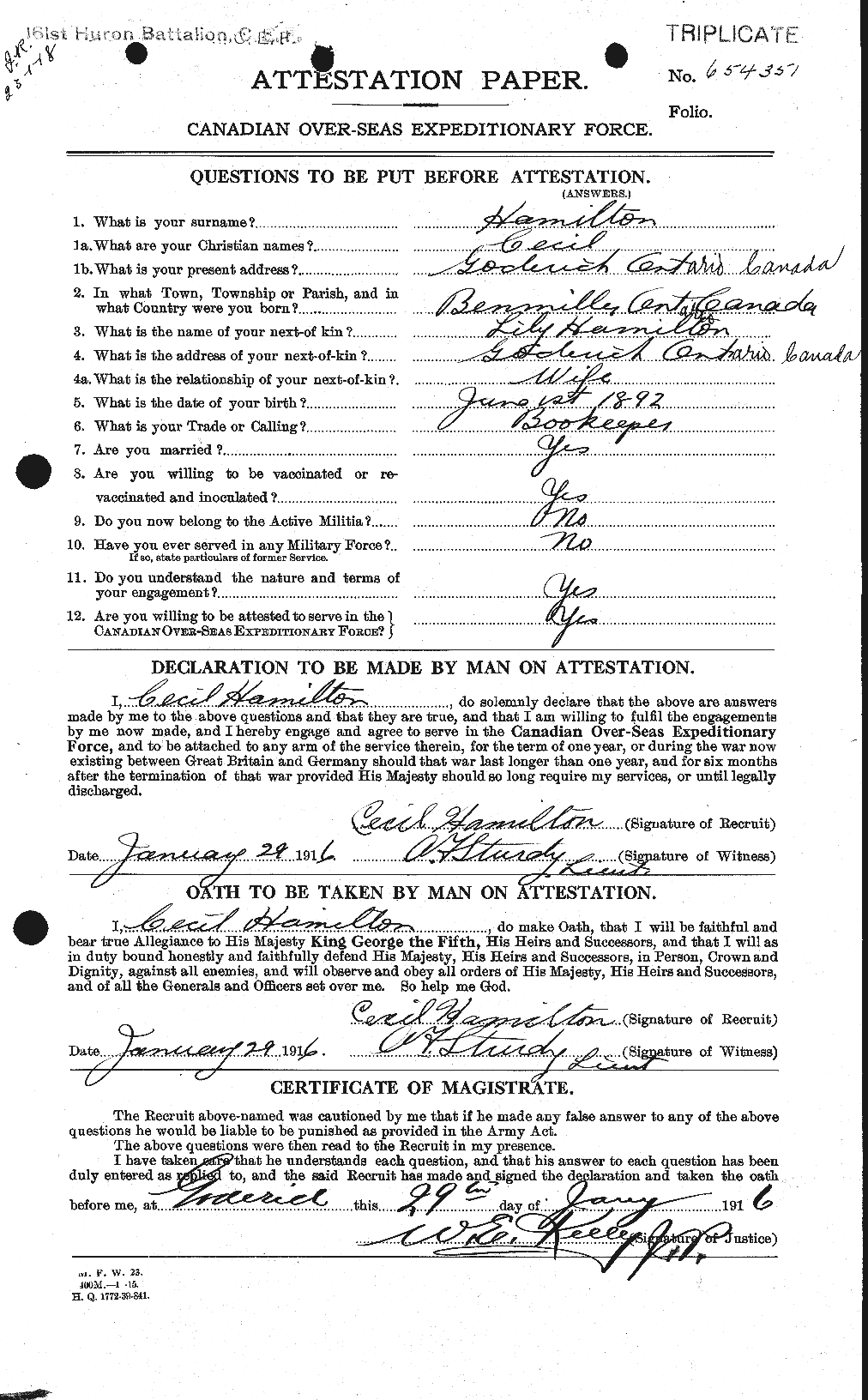 Personnel Records of the First World War - CEF 375286a