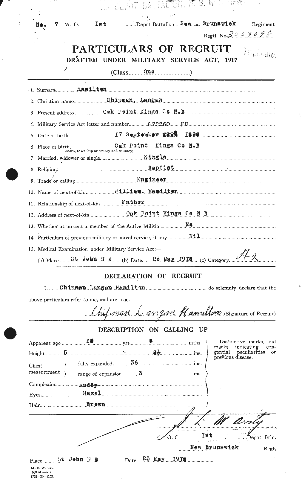 Personnel Records of the First World War - CEF 375316a