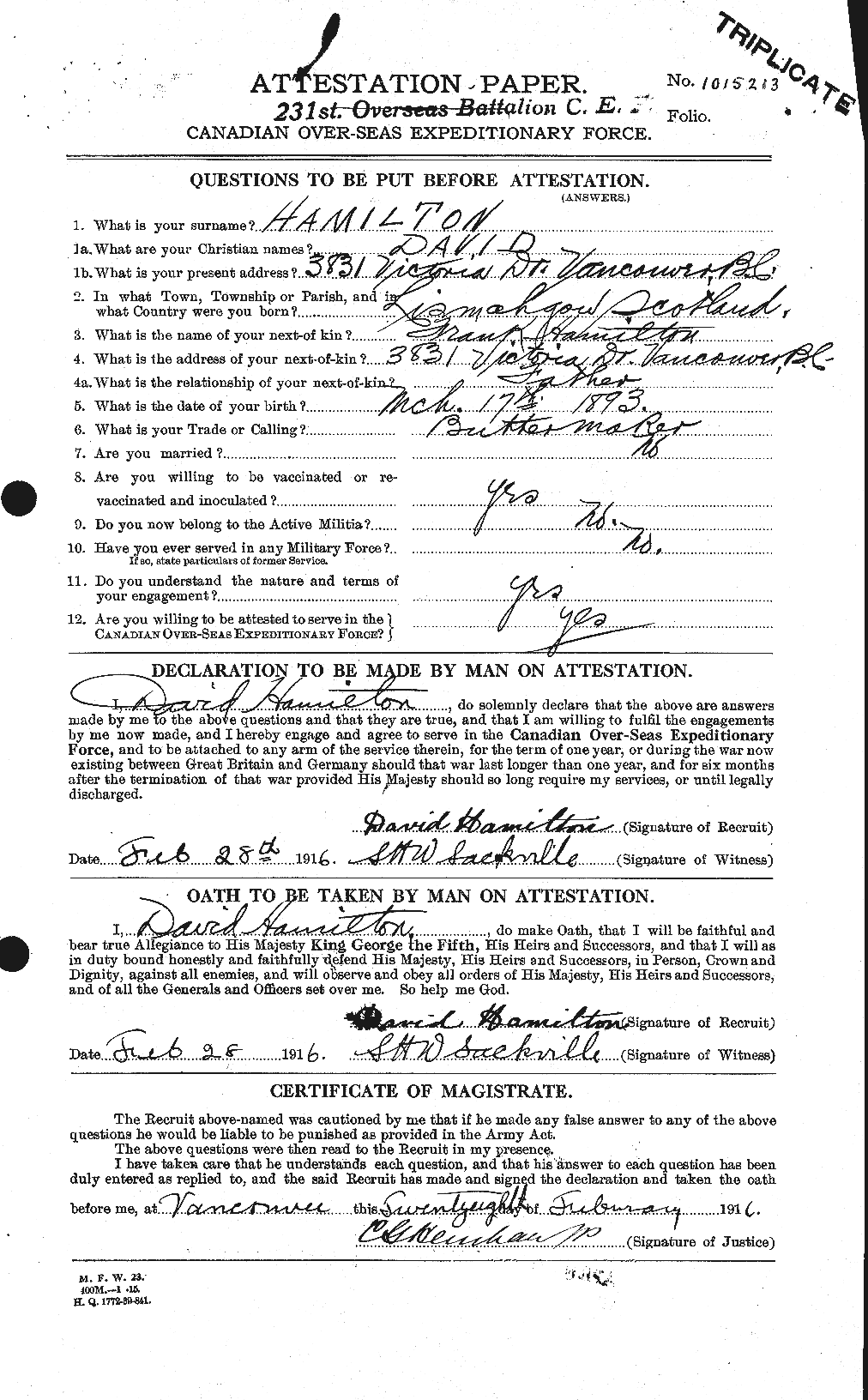 Personnel Records of the First World War - CEF 375338a