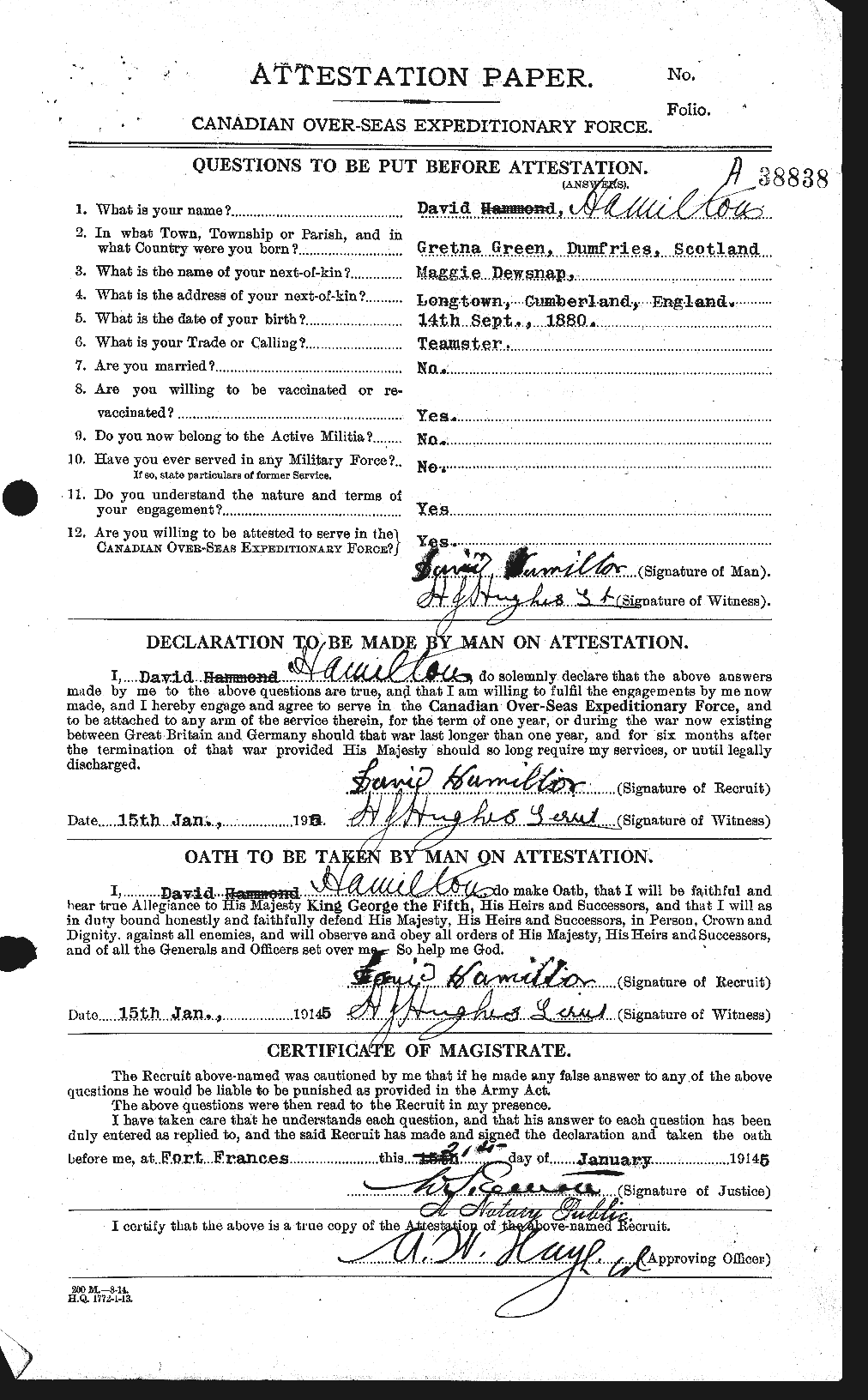 Personnel Records of the First World War - CEF 375340a