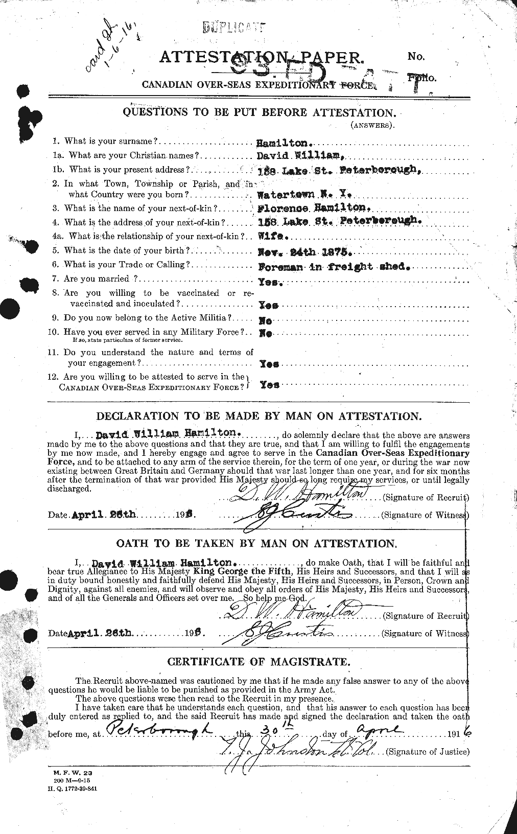 Personnel Records of the First World War - CEF 375355a