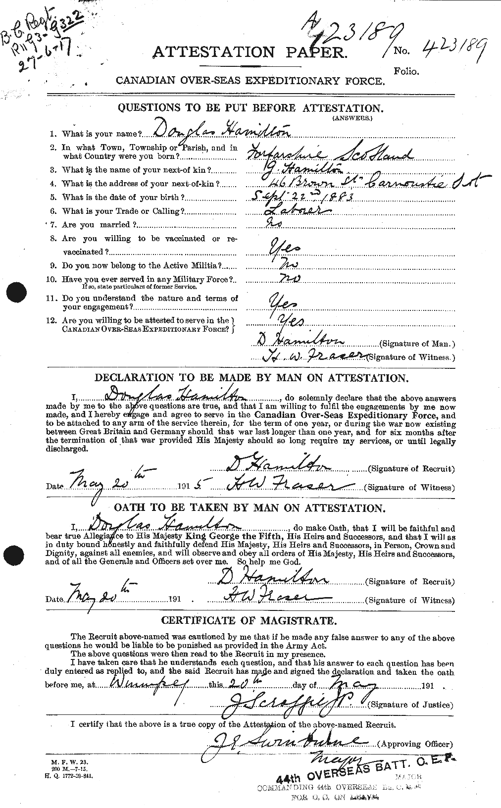 Personnel Records of the First World War - CEF 375362a