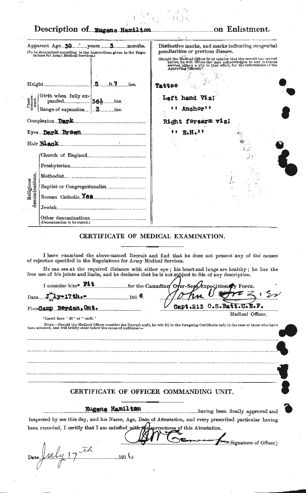 Personnel Records of the First World War - CEF 375393b