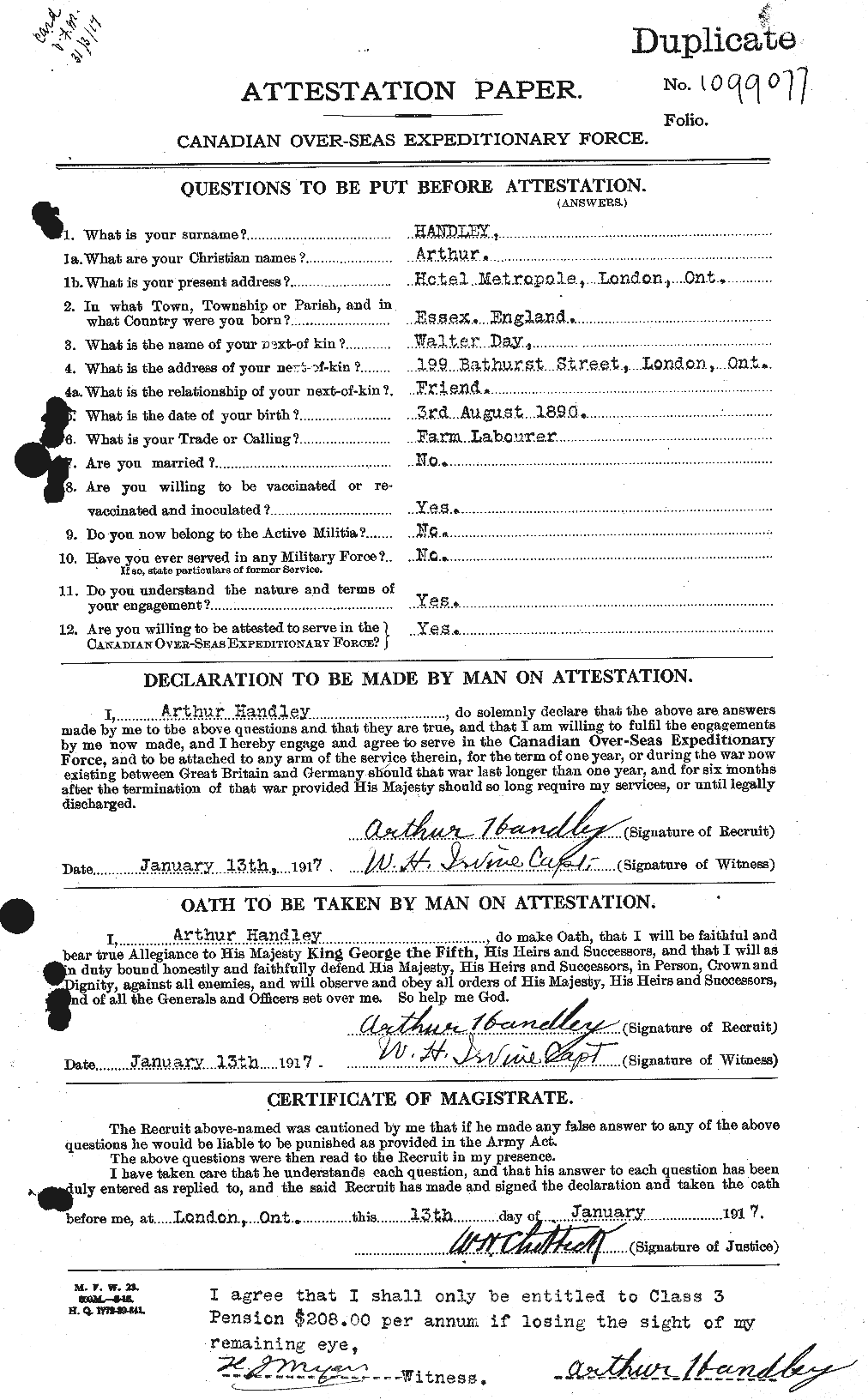 Personnel Records of the First World War - CEF 375640a