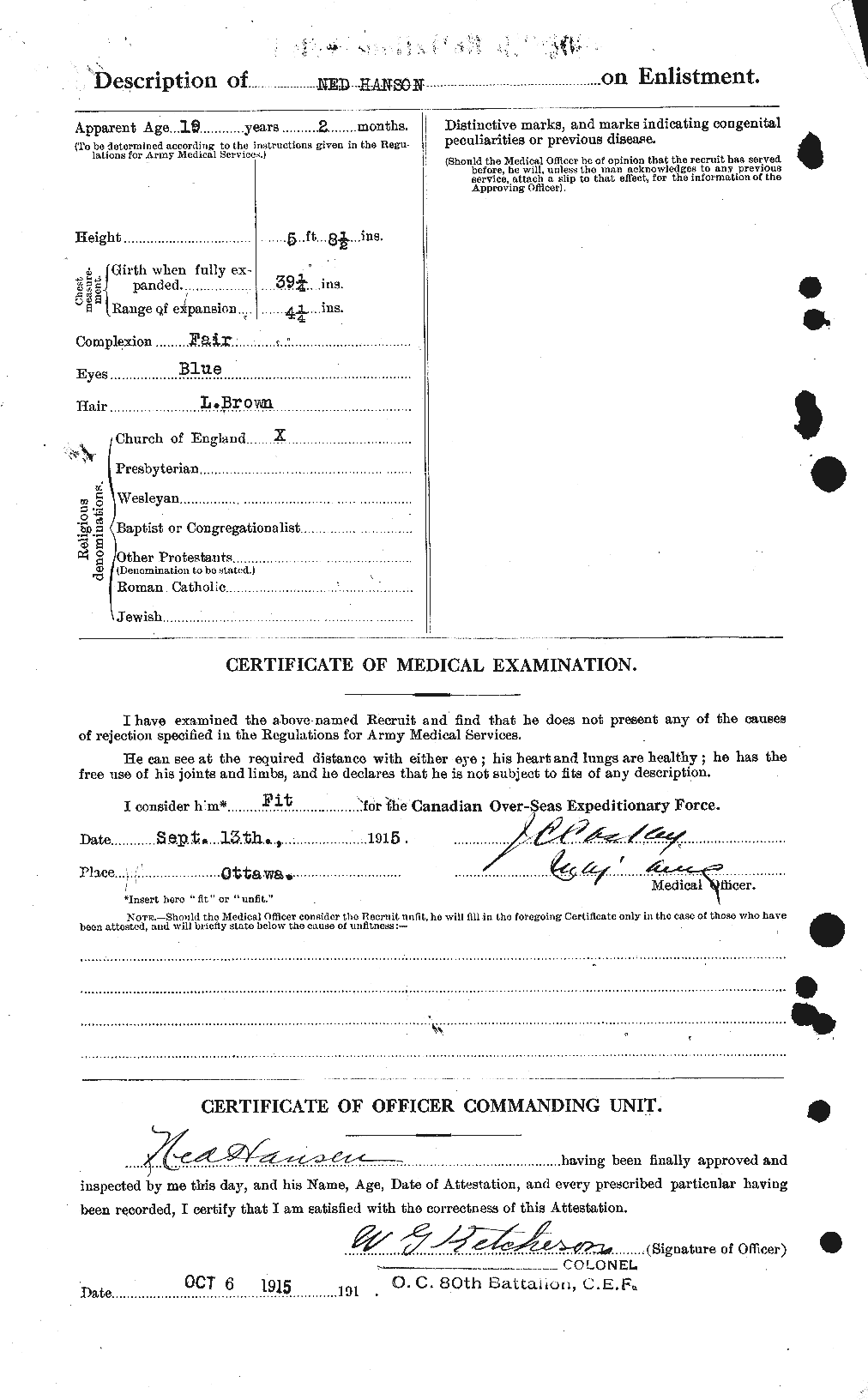 Personnel Records of the First World War - CEF 375982b