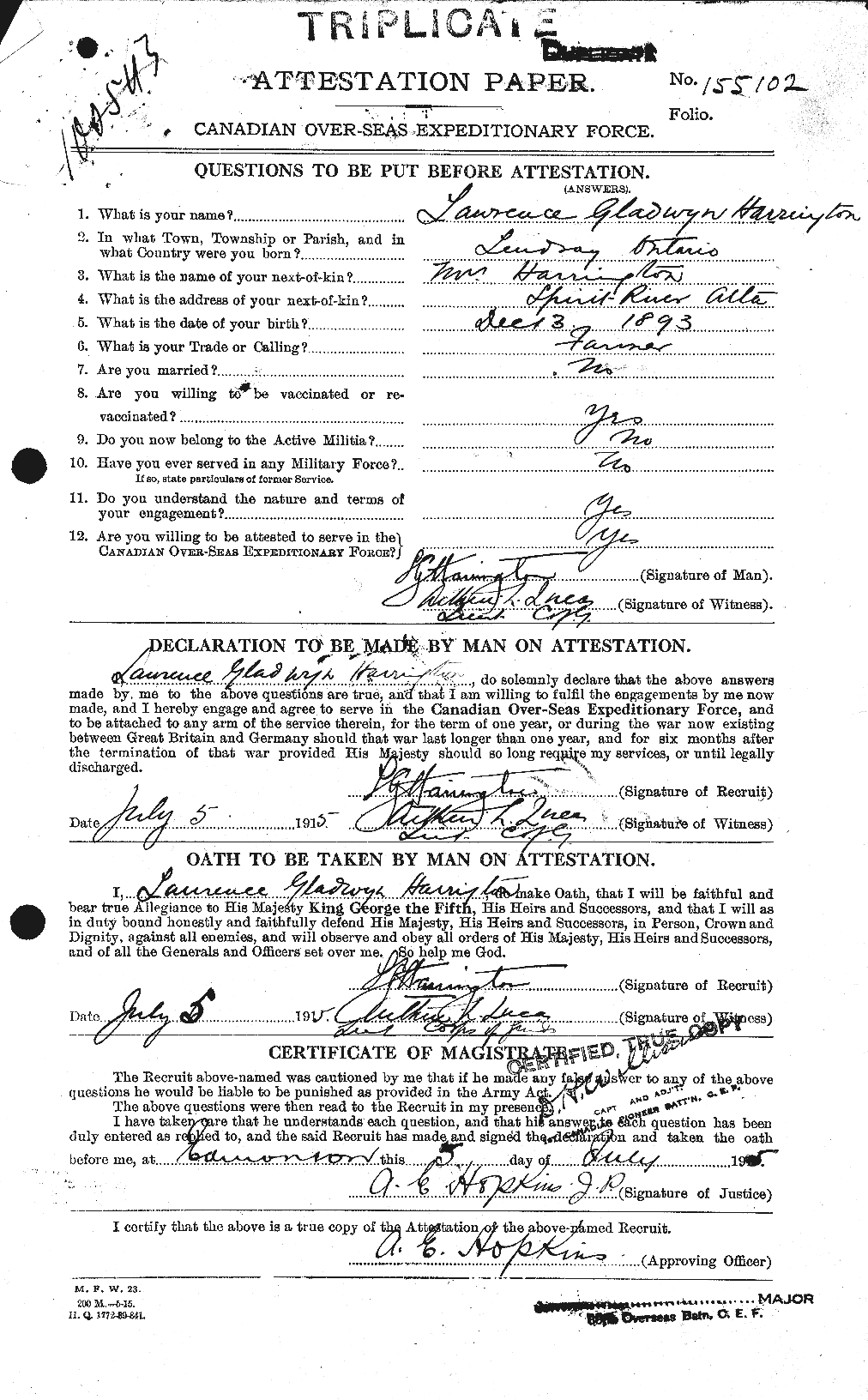 Personnel Records of the First World War - CEF 377104a