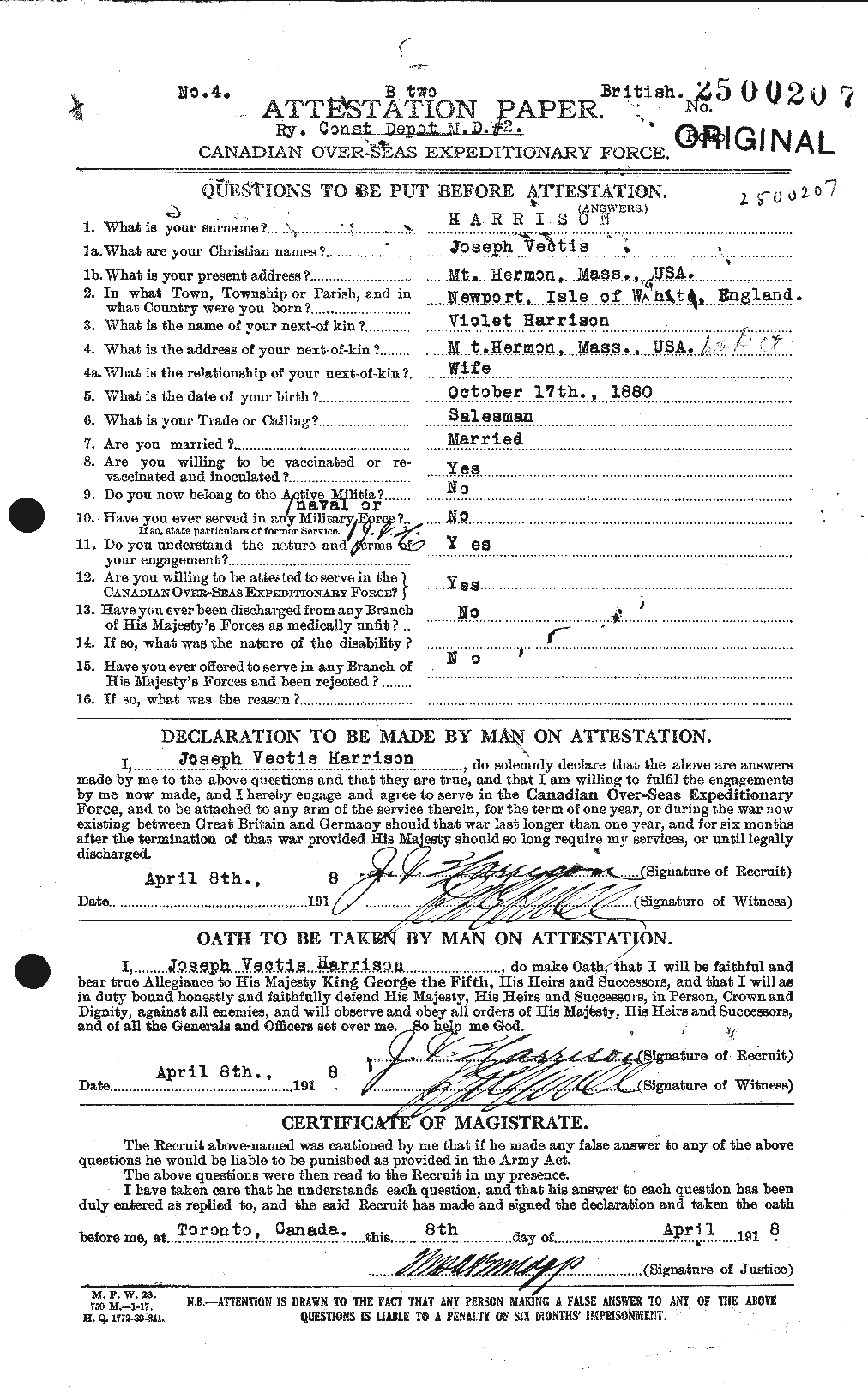 Personnel Records of the First World War - CEF 377553a