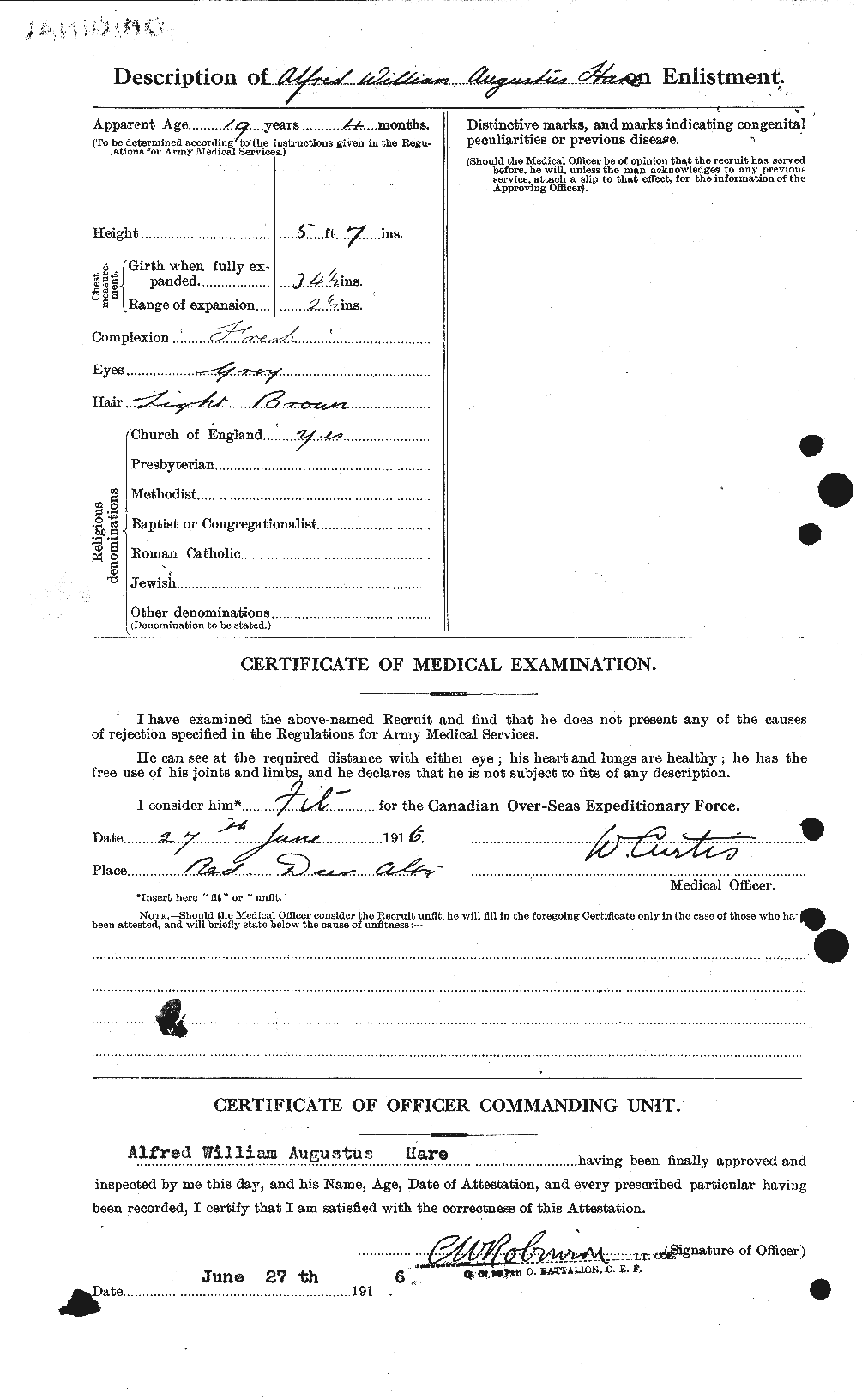Personnel Records of the First World War - CEF 377885b