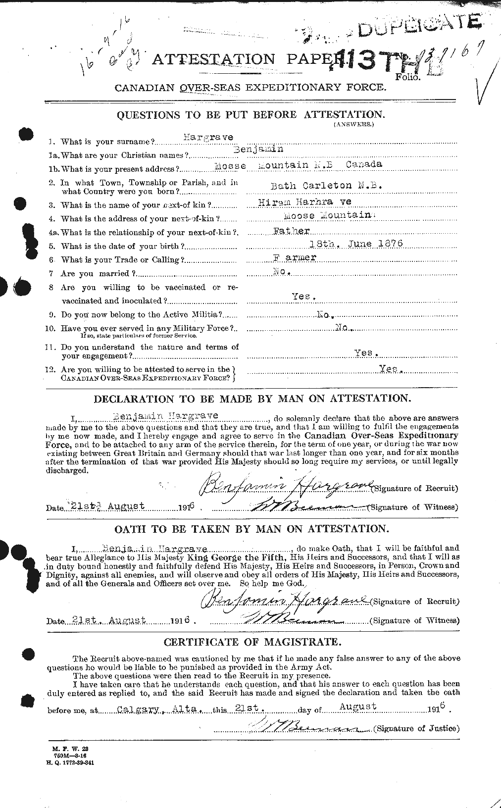 Personnel Records of the First World War - CEF 378024a