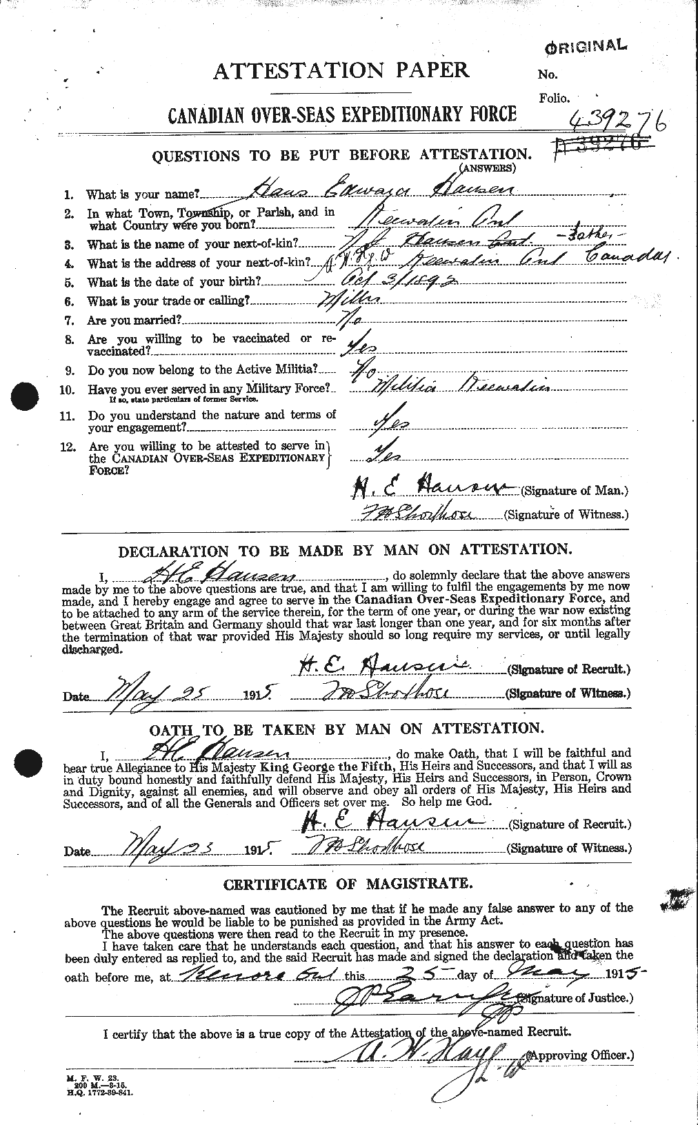 Personnel Records of the First World War - CEF 378671a