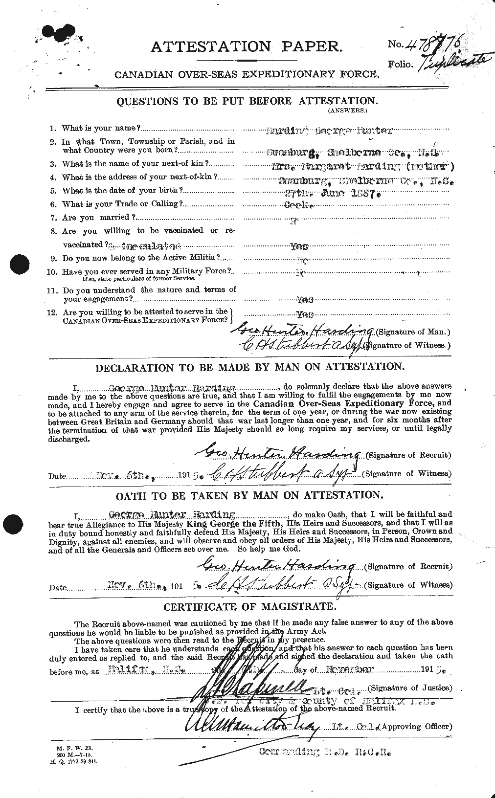 Personnel Records of the First World War - CEF 379653a