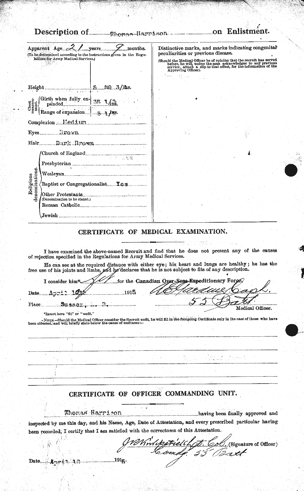 Personnel Records of the First World War - CEF 379877b