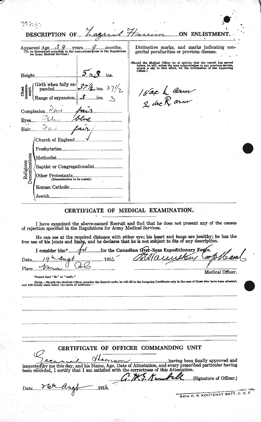 Personnel Records of the First World War - CEF 380008b
