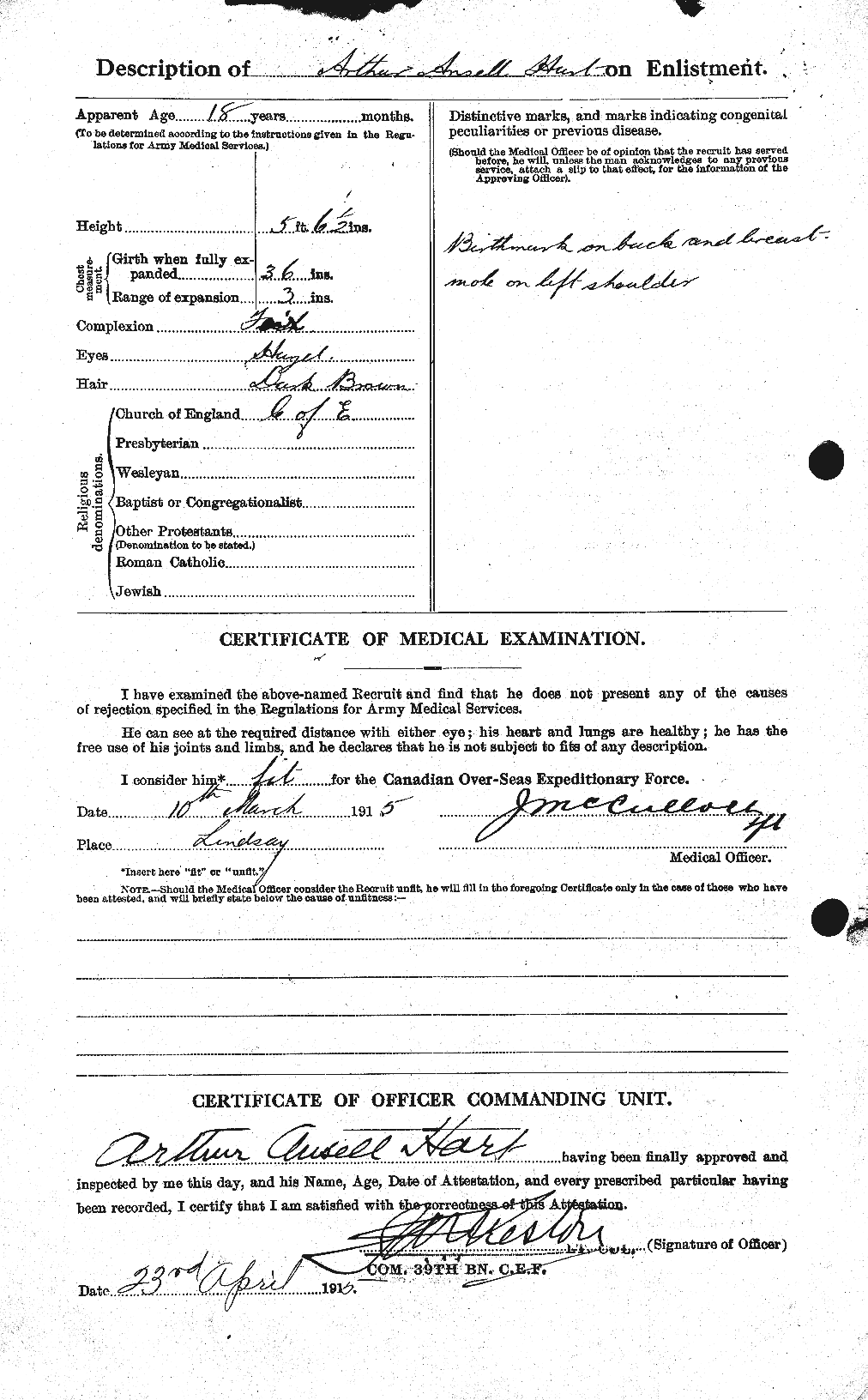 Personnel Records of the First World War - CEF 381818b