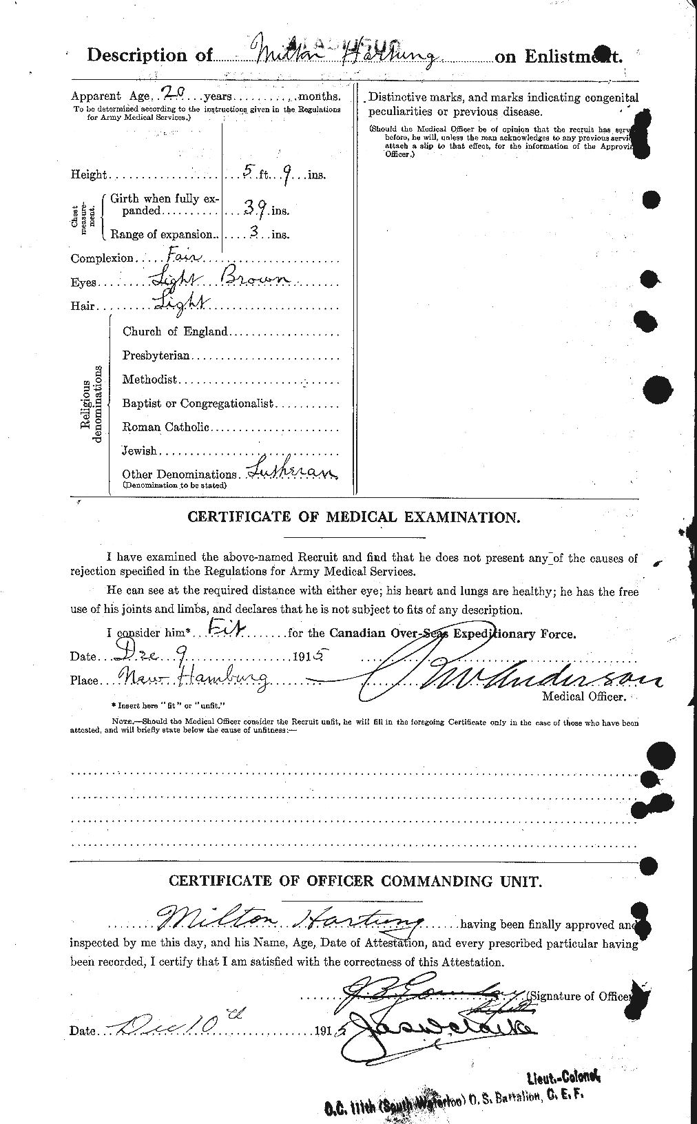 Personnel Records of the First World War - CEF 382426b