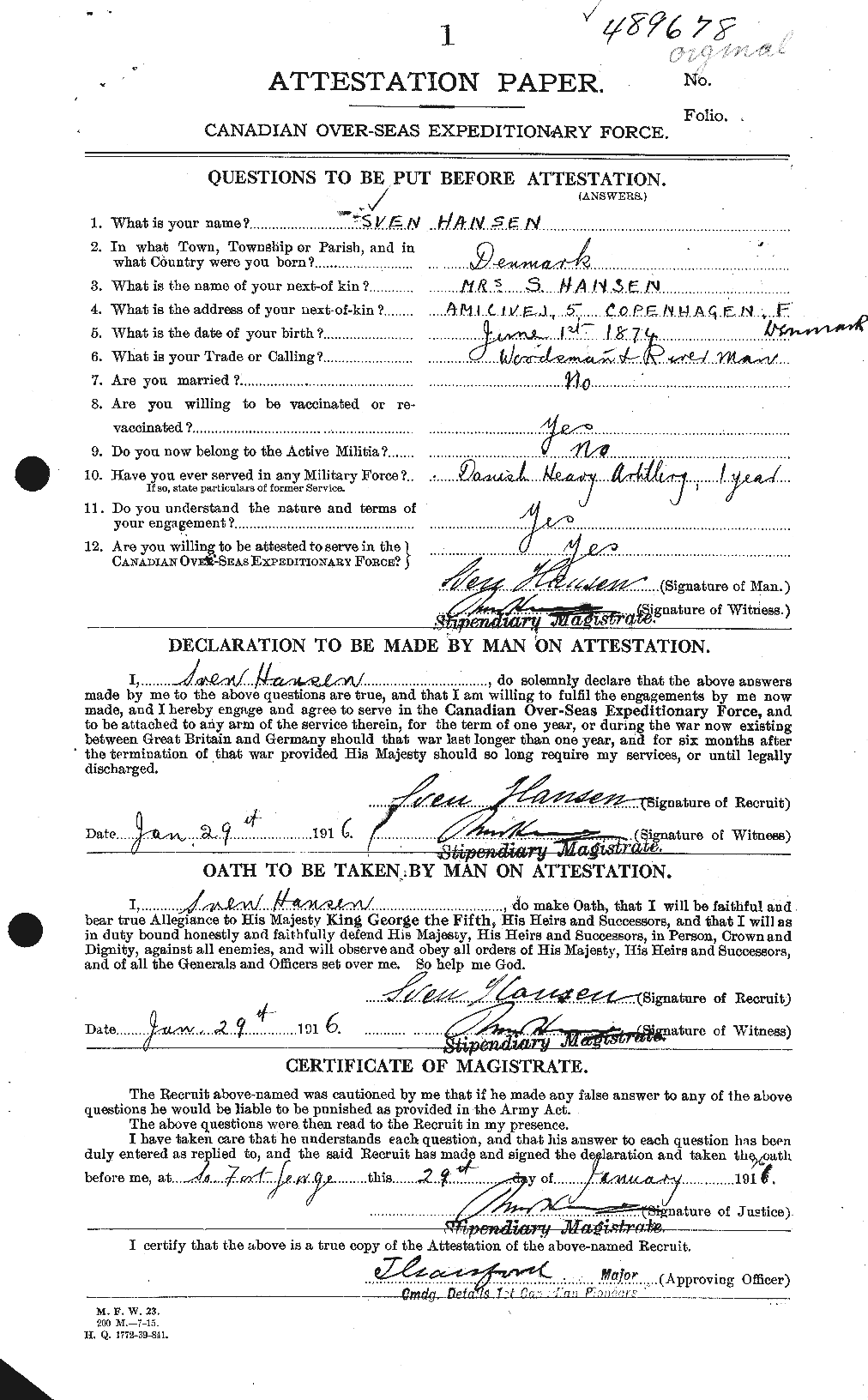 Personnel Records of the First World War - CEF 384681a