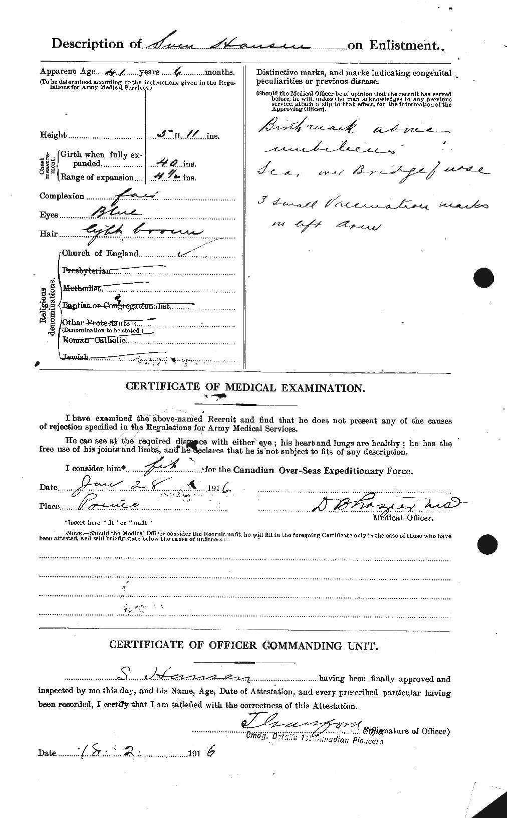 Personnel Records of the First World War - CEF 384681b