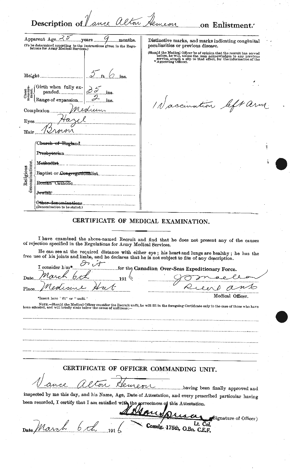 Personnel Records of the First World War - CEF 385169b