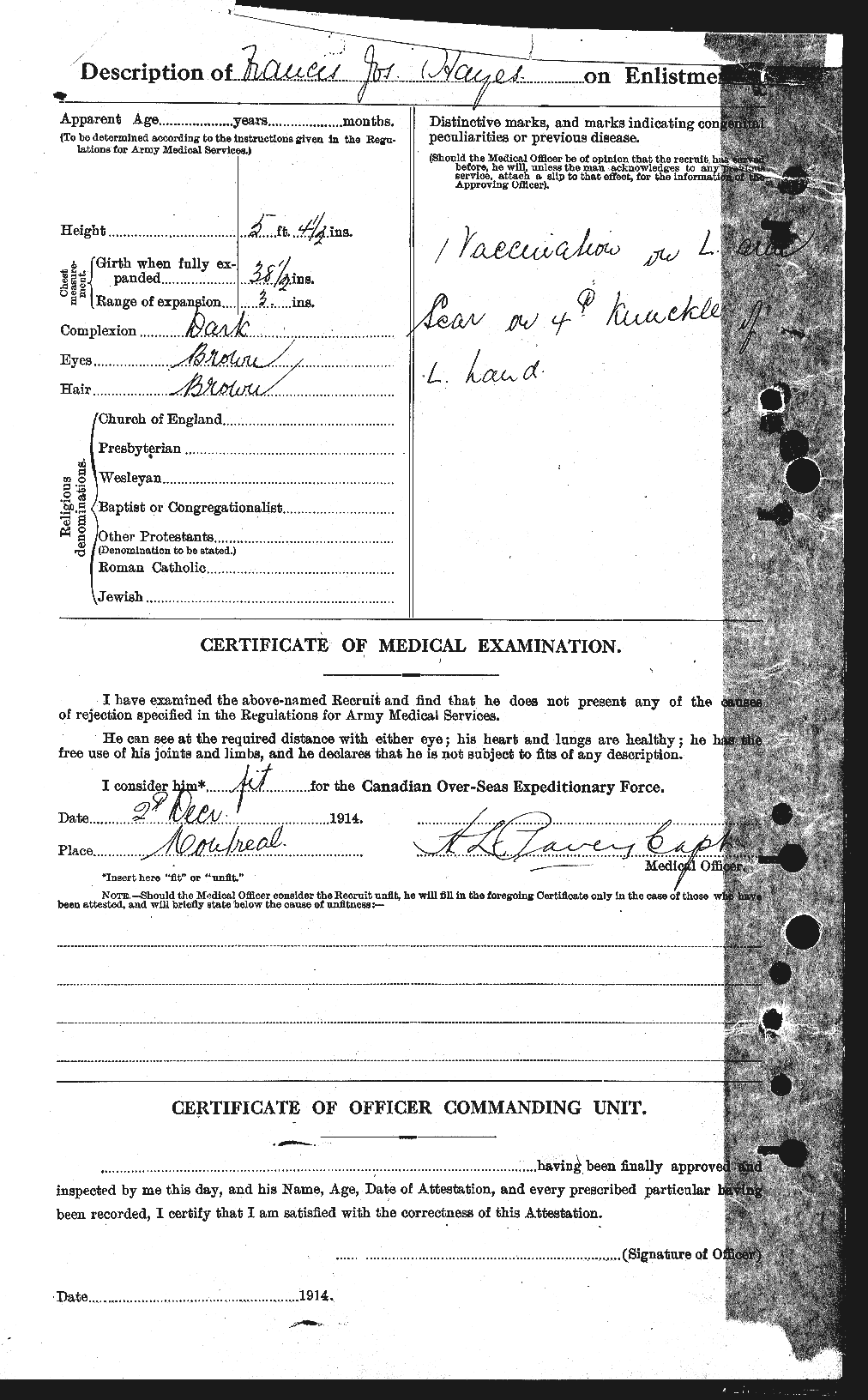 Personnel Records of the First World War - CEF 385449b