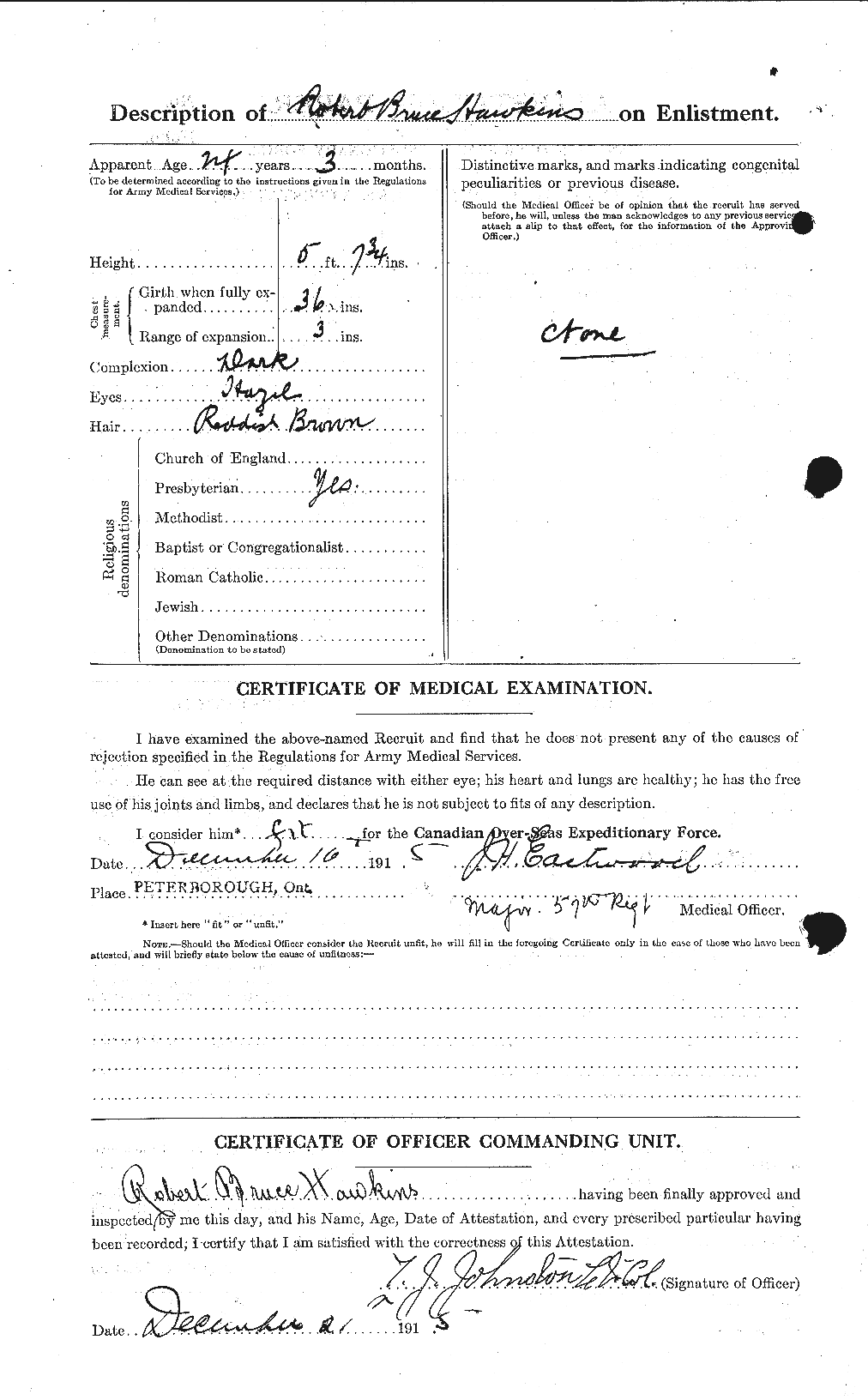 Personnel Records of the First World War - CEF 385594b