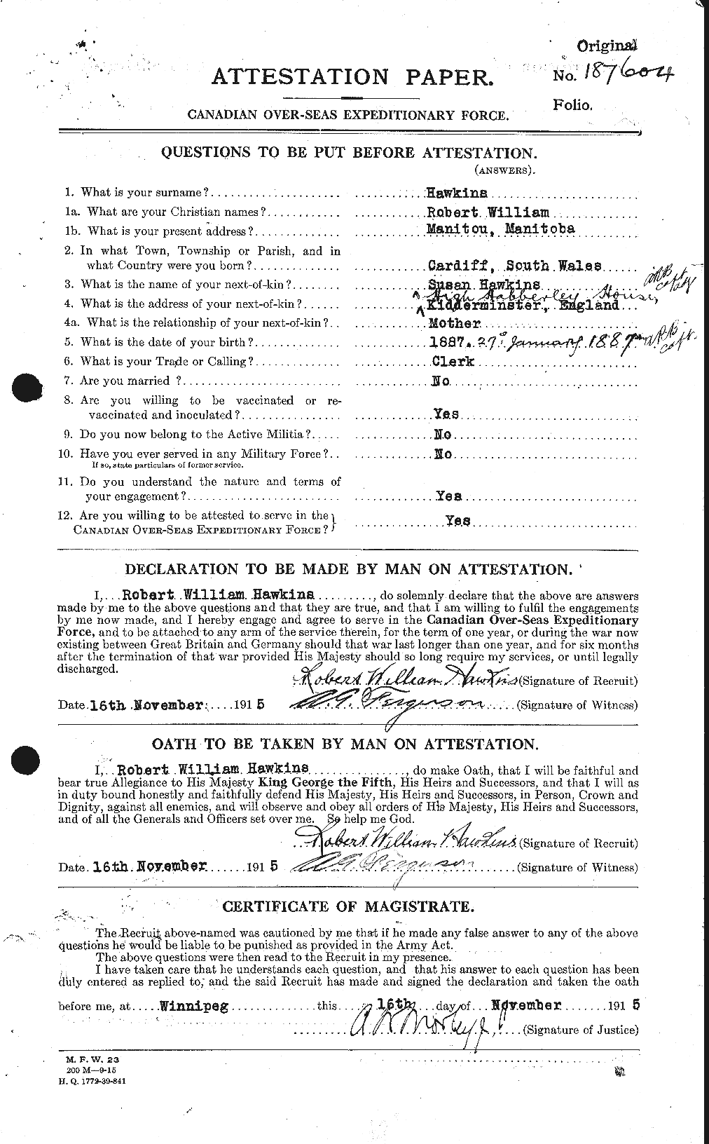 Personnel Records of the First World War - CEF 385596a