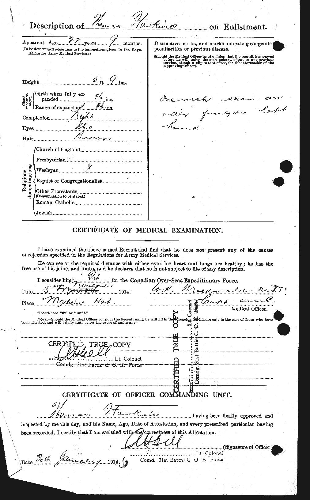 Personnel Records of the First World War - CEF 385617b