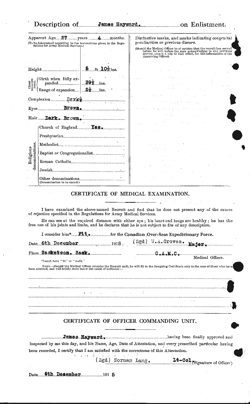 Personnel Records of the First World War - CEF 385872b