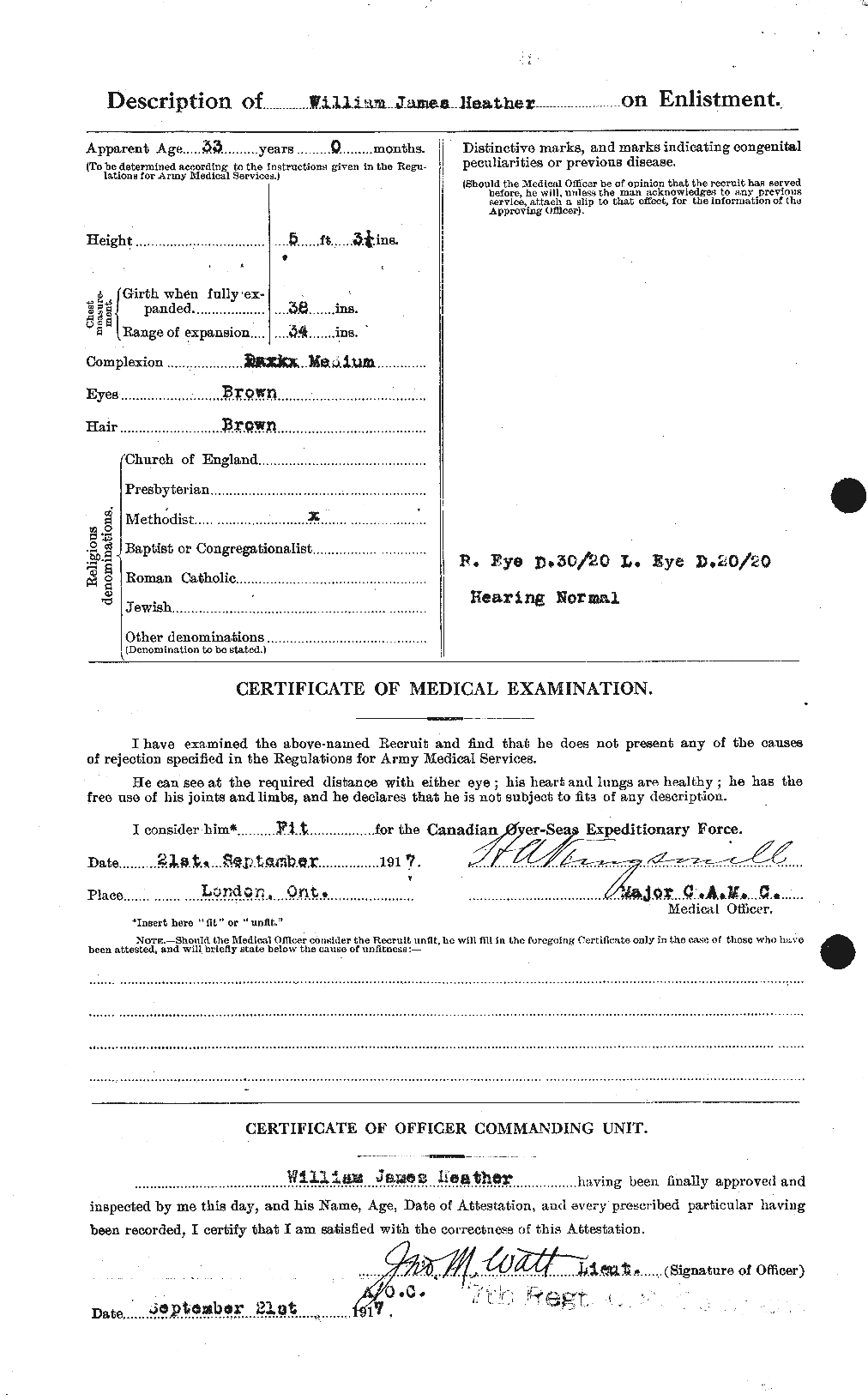Dossiers du Personnel de la Première Guerre mondiale - CEC 386383b