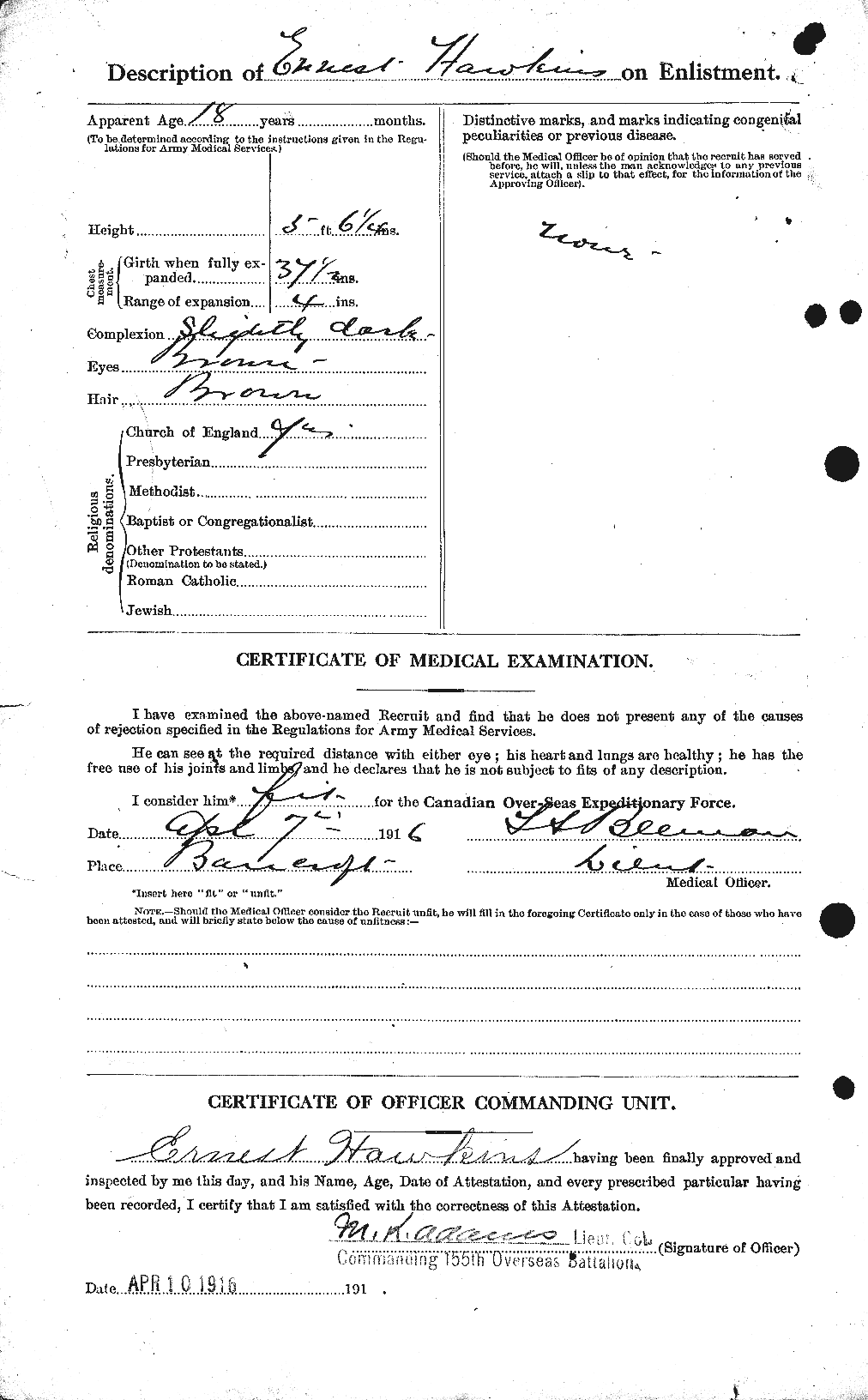 Personnel Records of the First World War - CEF 387083b