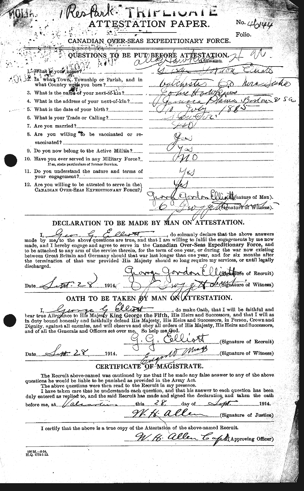 Personnel Records of the First World War - CEF 387128a