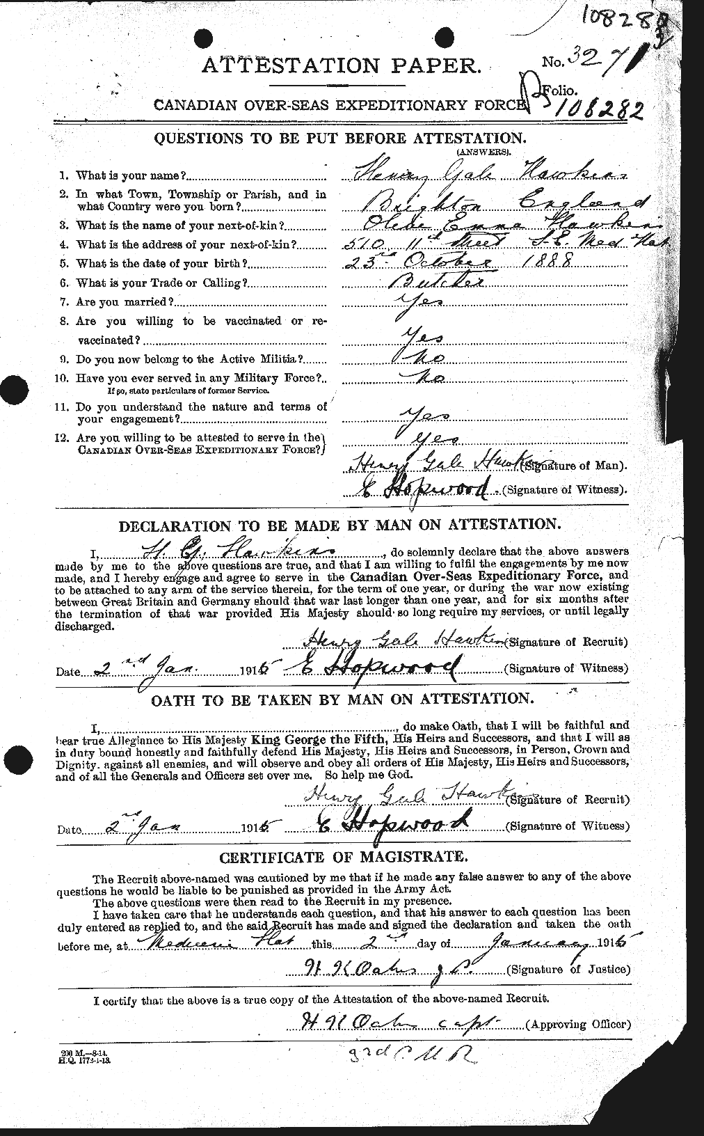 Personnel Records of the First World War - CEF 387145a