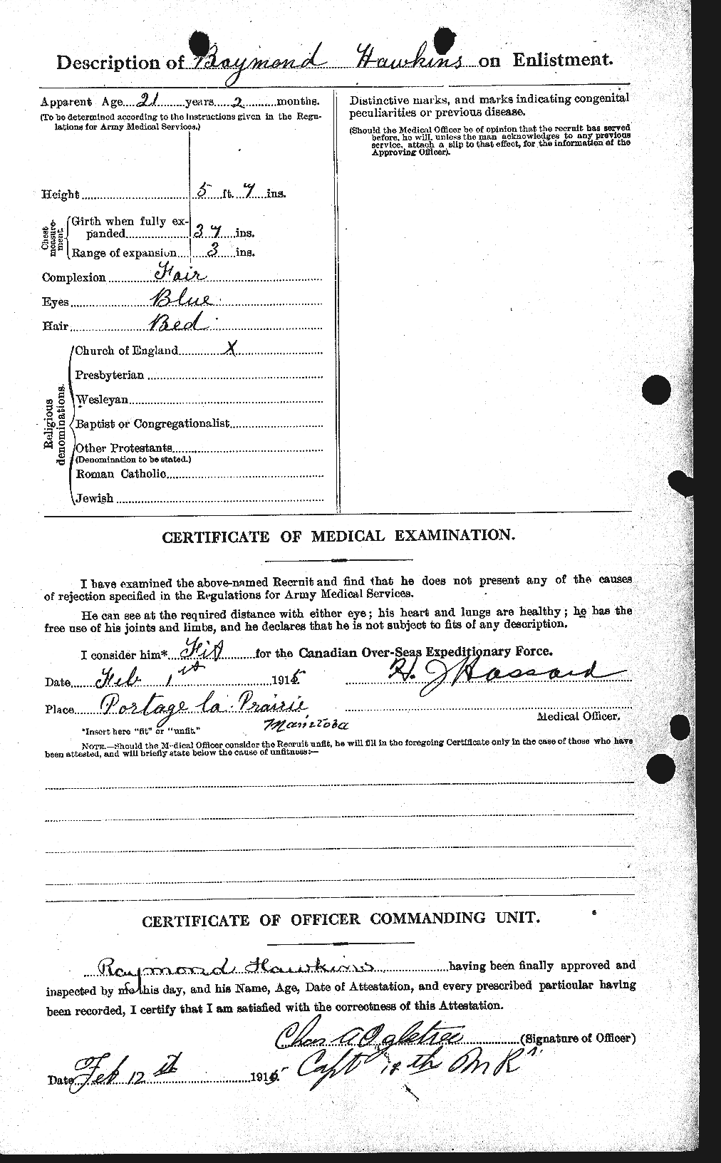 Personnel Records of the First World War - CEF 387223b