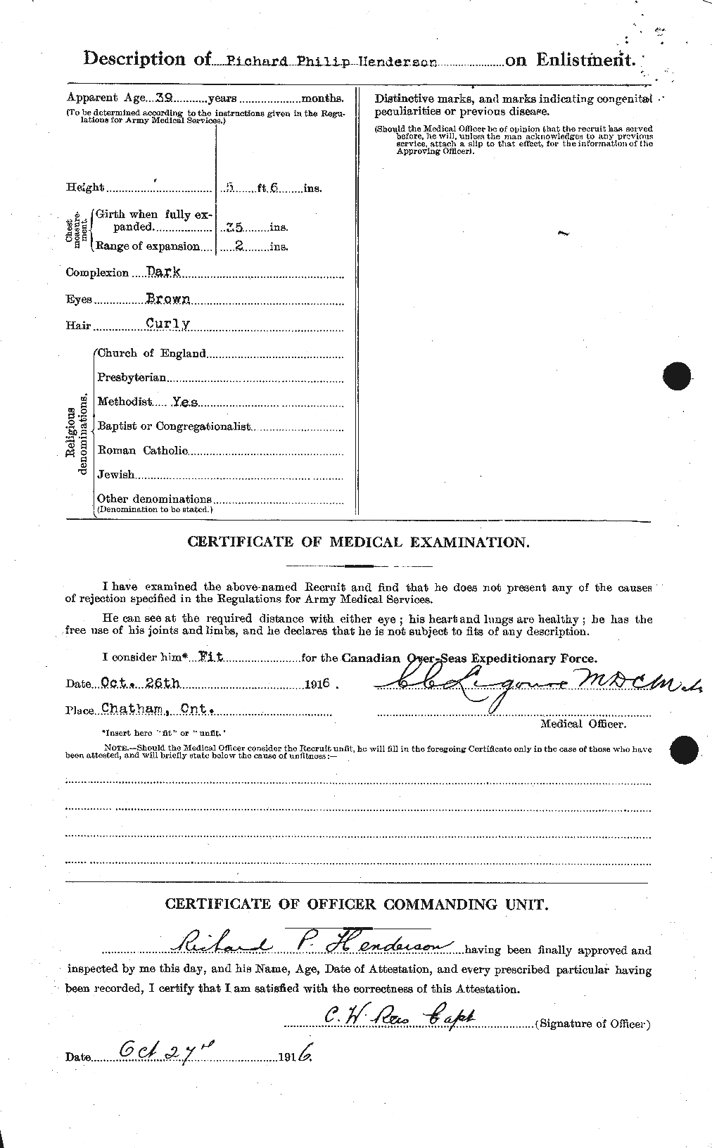 Dossiers du Personnel de la Première Guerre mondiale - CEC 387320b