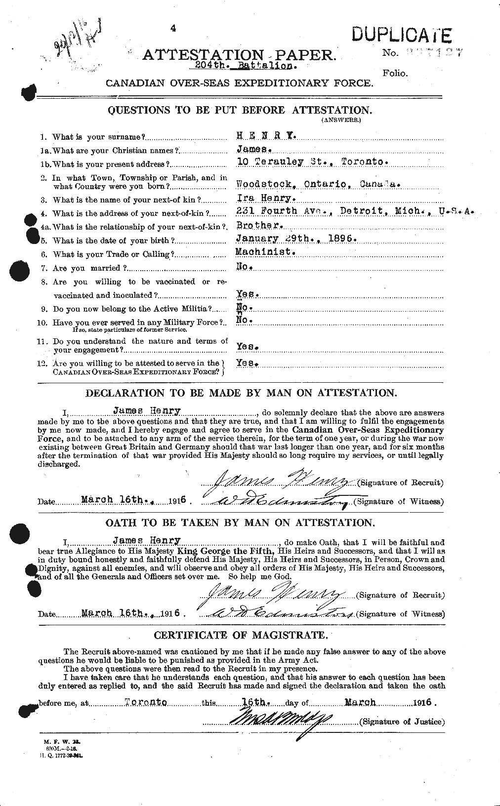Personnel Records of the First World War - CEF 387588a