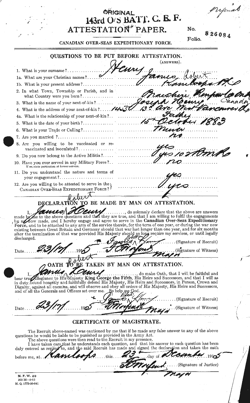 Personnel Records of the First World War - CEF 387599a