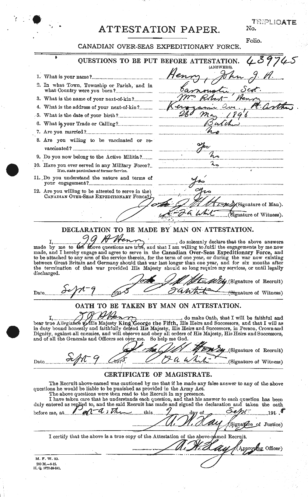 Personnel Records of the First World War - CEF 387621a