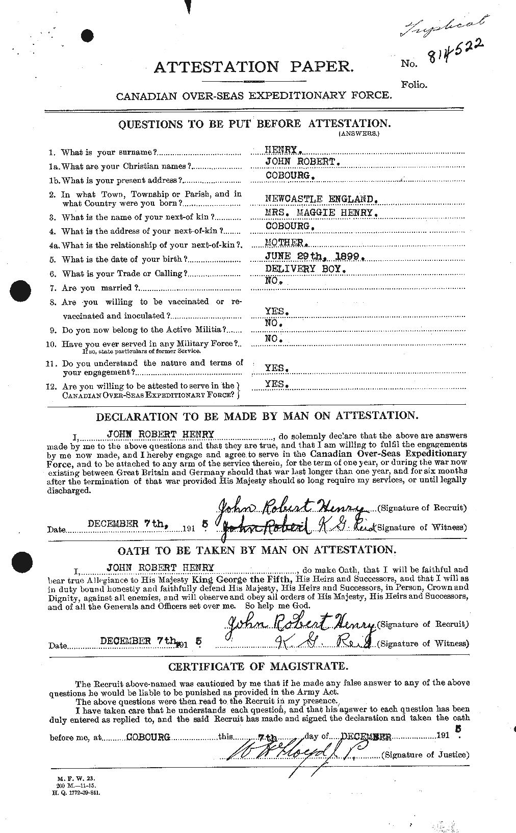 Personnel Records of the First World War - CEF 387630a